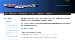 Desktop Screenshot of extfabrics.com
