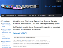 Tablet Screenshot of extfabrics.com